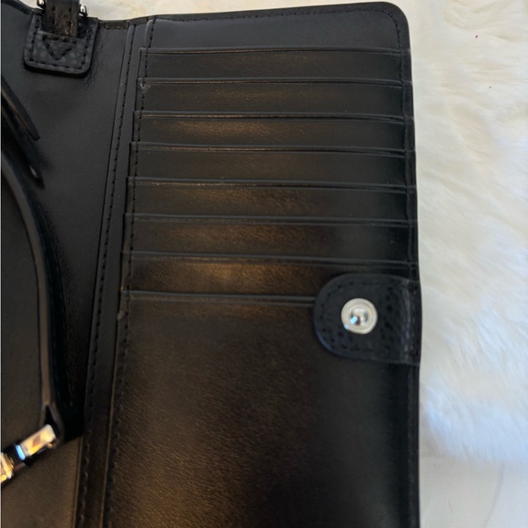 Michael Kors Black Jet Set Silver Studded Smartphone Crossbody Bag - Picture 10 of 10